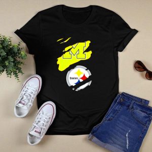 Pittsburgh Steelers Michigan Wolverines Collaboration T-Shirt