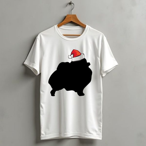 Pomeranian Christmas Santa Hat T Shirt 1 t shirt 1