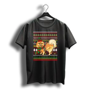 Pomeranian Santa Claus Uglydog Christmas T-Shirt