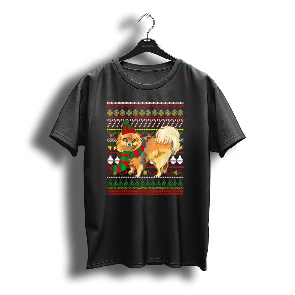 Pomeranian Santa Claus Uglydog Christmas T Shirt t shirt 1