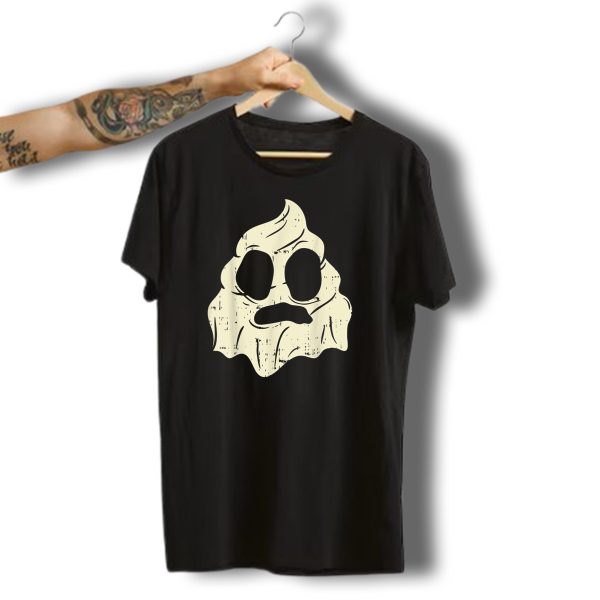 Poo Emojis Ghost Costume Halloween Emoticon T Shirt t shirt 1