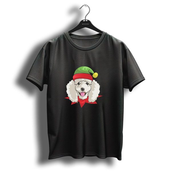 Poodle Funny Elf Hat Christmas Dog Holiday T Shirt 1 t shirt 1