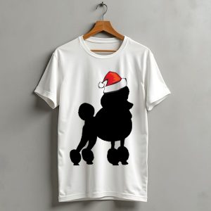 Poodle Santa Hat Christmas T Shirt