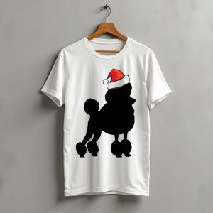 Poodle Santa Hat Christmas T-Shirt