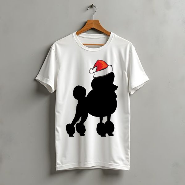 Poodle Santa Hat Christmas T Shirt t shirt 1