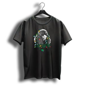 Poodle With Tangled Christmas Lights T Shirt