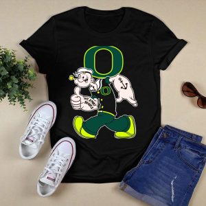 Popeye Style Oregon Ducks O Logo 302 My Story Begins T-Shirt