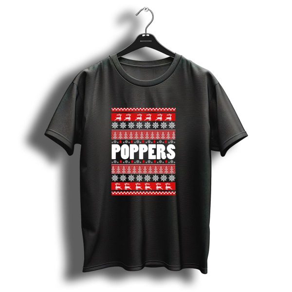 Poppers Reindeer Christmas Snowflakes Trees Grandpa T Shirt 1 t shirt 1