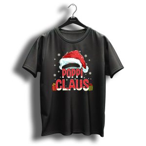 Poppi Claus Santa Hat Snowflakes Christmas Gifts T Shirt