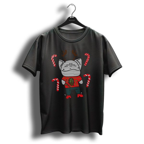 Potato Cat Comics Christmas Reindeer Candy Canes Uncle Larrys T Shirt 1 t shirt 1