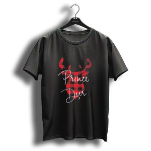 Prince Deer Red Plaid Buffalo Christmas T Shirt