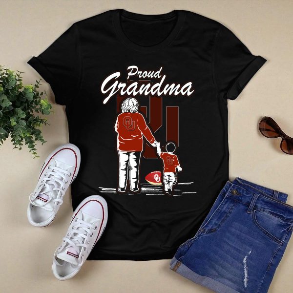 Proud Grandma Oklahoma Sooners OU Football Family T Shirt 1