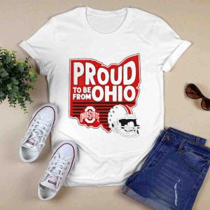 Proud To Be From Ohio State Buckeyes Football Helmet T Shirt