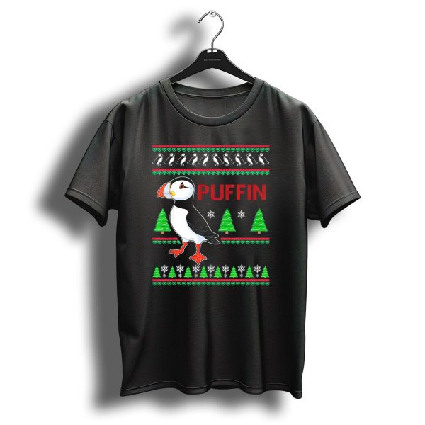 Puffin Xmas Uglypuffins Lover Christmas Trees Snowflakes T Shirt 1 t shirt 1