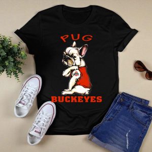 Pug Ohio State Buckeyes T Shirt