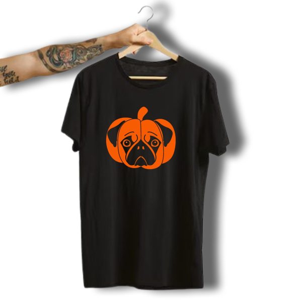 Pugkin Funny Pug Pumpkin Halloween Costume Pun T Shirt t shirt 1