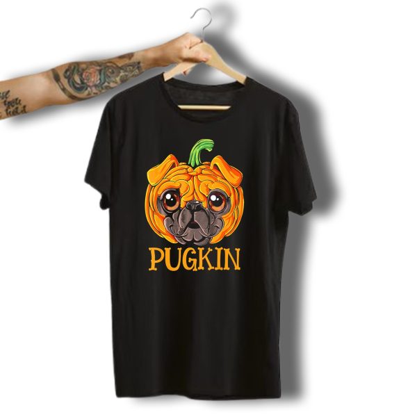 Pugkin Pug Pumpkin Halloween T Shirt t shirt 1