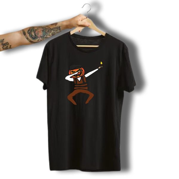 Pumpkin Dab Painter Halloween Jack O Lantern Beret Artist T Shirt t shirt 1