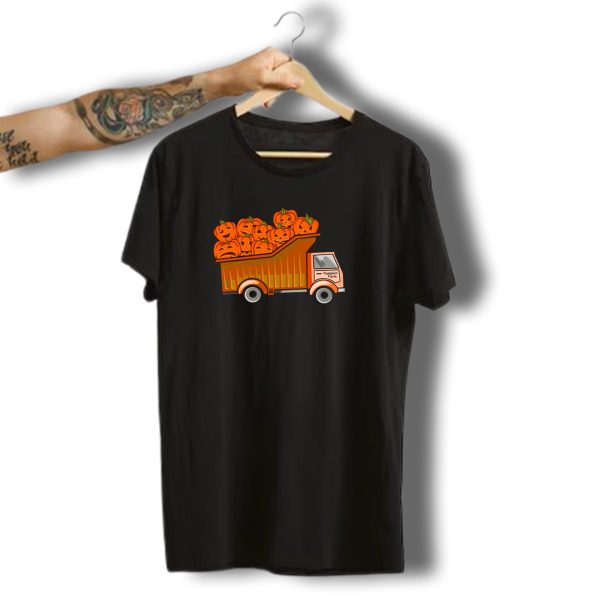 Pumpkin Farm Truck Halloween Harvest Jack O Lanterns T Shirt t shirt 1