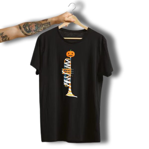 Pumpkin Mummy Trumpet Halloween T Shirt t shirt 1
