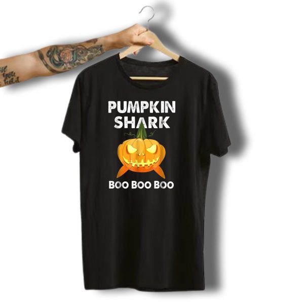 Pumpkin Shark Boo Boo Boo Halloween Jack O Lantern Shark T Shirt t shirt 1