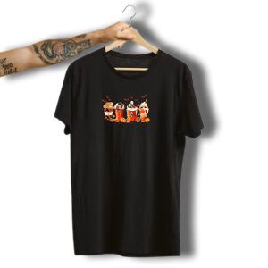 Pumpkin Spice Halloween Skeleton Coffee Mugs T-Shirt