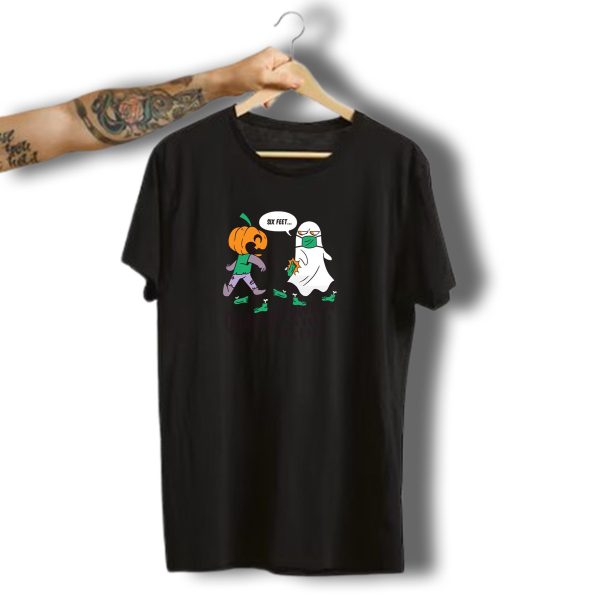 Quarantoween Halloween Zombie Six Feet Pumpkin Ghost T Shirt t shirt 1