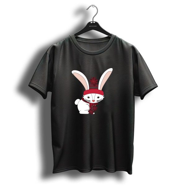 Rabbit Christmas Baby Lovely Warm Beautiful Holiday Scarf And Hat T Shirt 1 t shirt 1