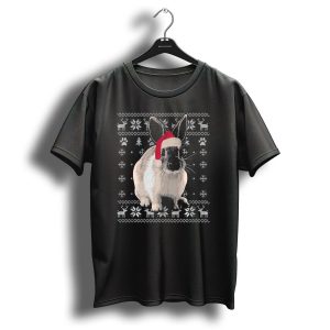Rabbit Christmas Uglystyle Santa Hat Snowflakes Reindeer T Shirt