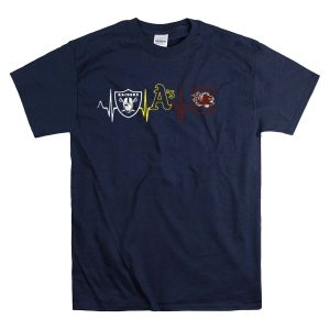 Raiders As Gamecocks Heartbeat T-Shirt
