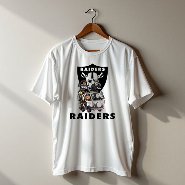 Raiders Horror Movies Edition Retro Van Halloween Crossover T Shirt t shirt 1