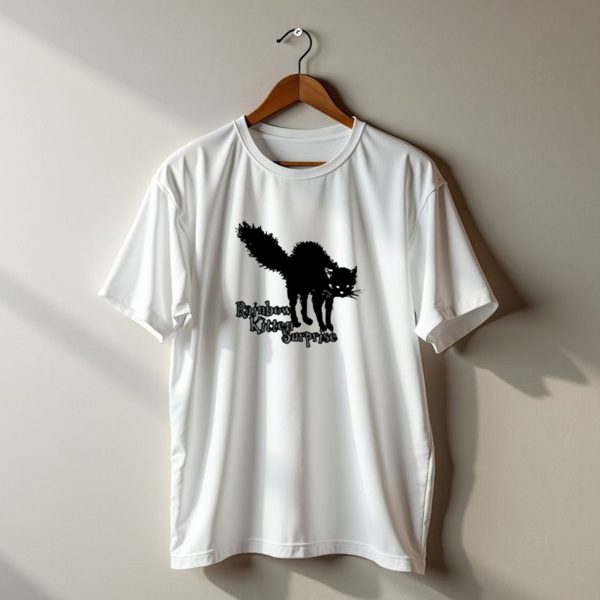 Rainbow Kitten Surprise Ghoul Halloween Black Cat T Shirt t shirt 1
