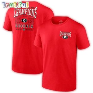 Red Georgia Bulldogs 2023 Orange Bowl Champions Score 3D T Shirt