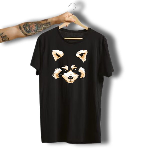 Red Panda Face Funny Pandas Halloween Costume T Shirt t shirt 1