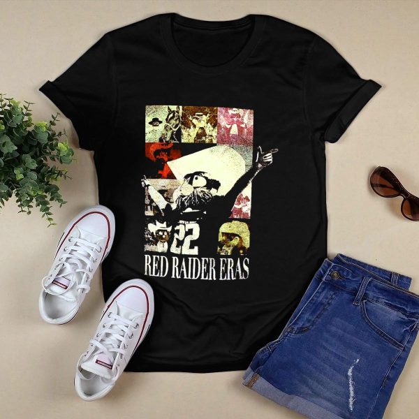 Red Raider Eras Texas Tech Block Chain T Shirt Black 1