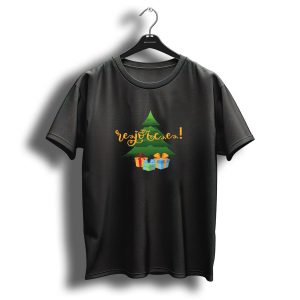 Rejoice Christmas Tree With Festive Gifts T Shirt