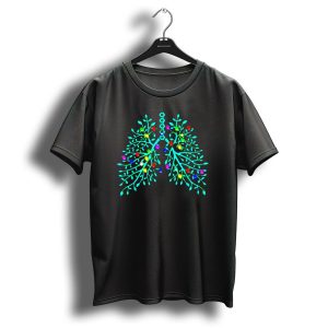Respiratory Therapy Christmas Lung Lights T Shirt