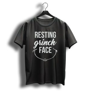 Resting Grinch Face Grinch Smile Christmas T-Shirt