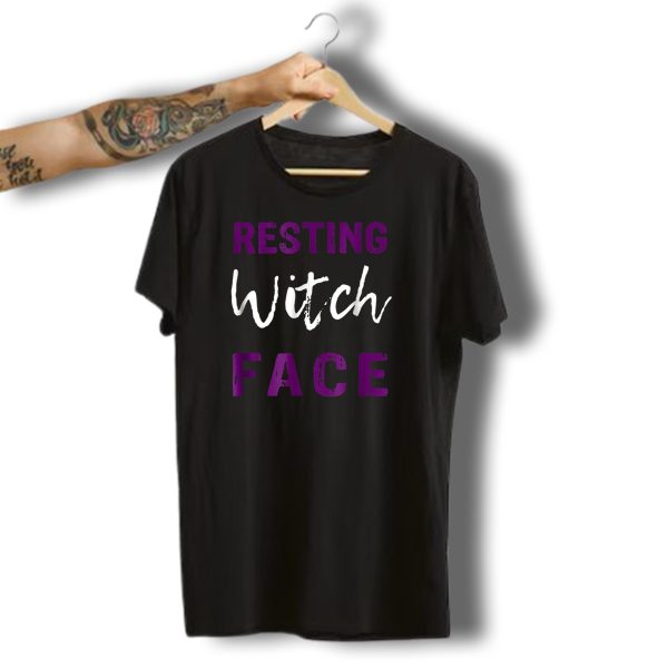 Resting Witch Face Funny Halloween T Shirt t shirt 1