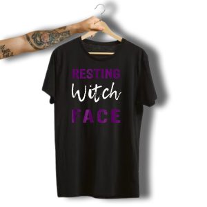 Resting Witch Face Halloween Humor T-Shirt