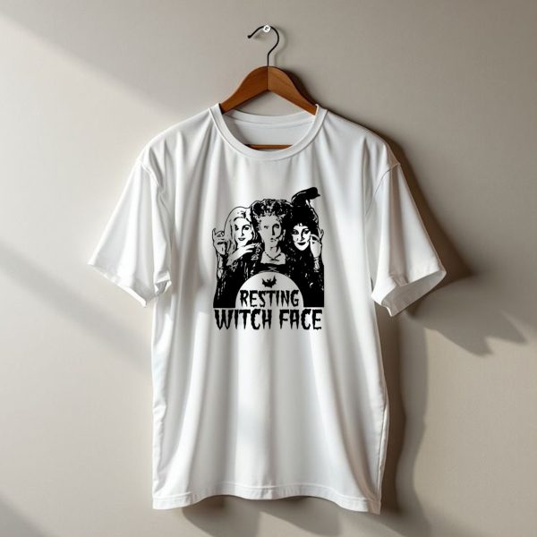 Resting Witch Face Sanderson Sisters Halloween Trio t shirt 1