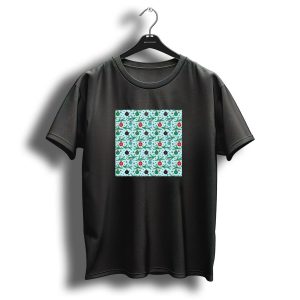 Retro Christmas Balls And Fir Branches Festive T-Shirt