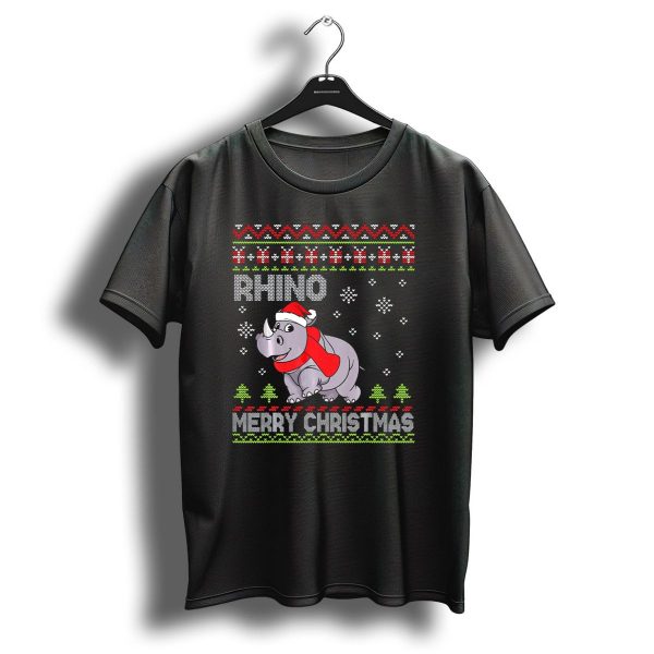 Rhino Merry Christmas Noel Costume Festive Dance T Shirt 1 t shirt 1
