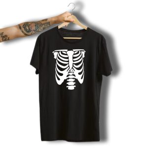 Rib Cage Skeleton Halloween Cool Awesome T-Shirt