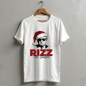 Rizz The Season Santa Hat Sunglasses Christmas T Shirt