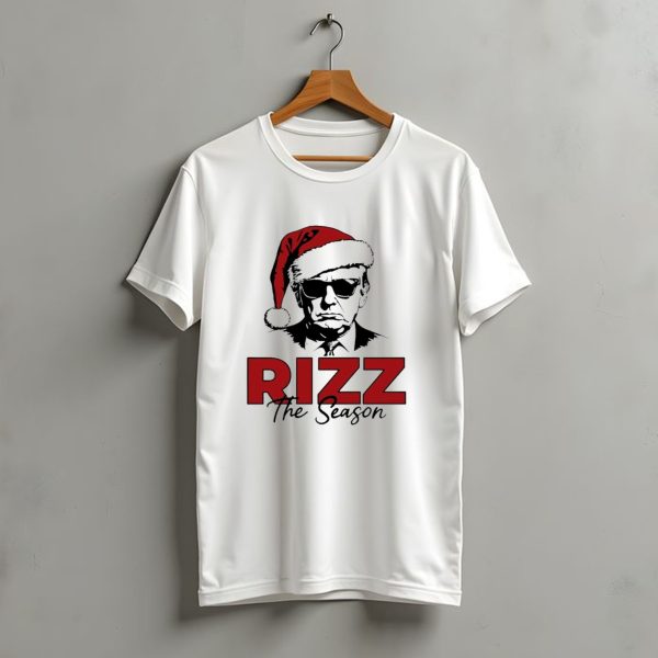 Rizz The Season Santa Hat Sunglasses Christmas T Shirt t shirt 1