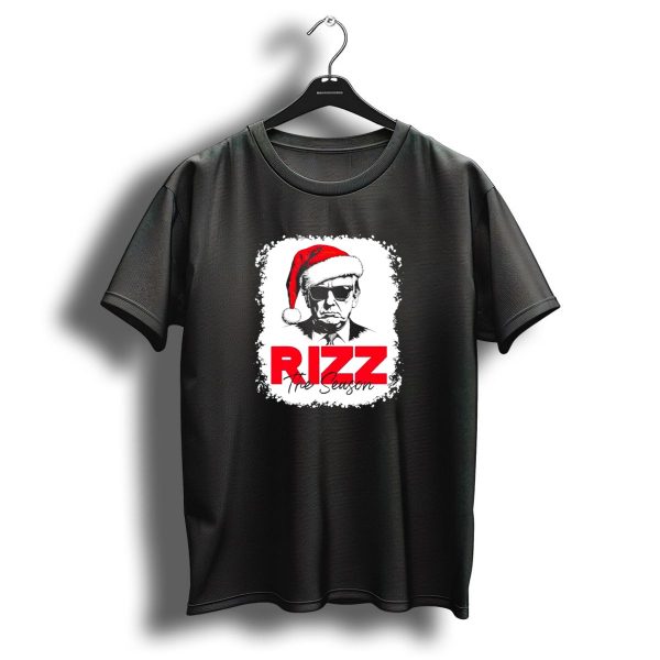 Rizz The Season Trump Santa Hat Christmas T Shirt 1 t shirt 1