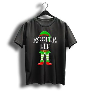Roofer Elf Christmas Helper Costume T-Shirt