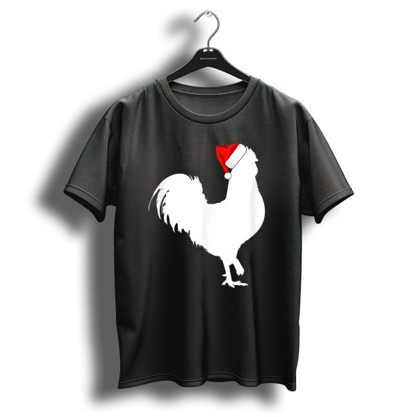 Rooster Santa Hat Merry Christmas T Shirt 1 t shirt 1