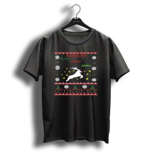 Rudolph Is My Spirit Animal Reindeer Christmas T Shirt